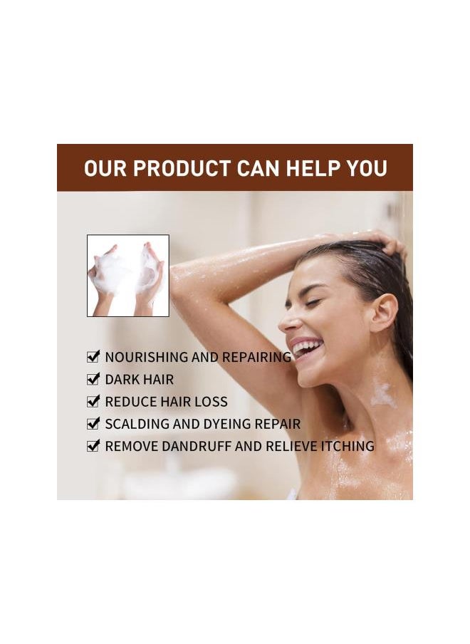 Generic - Black & Thick Hair Fallopia Multiflora Shampoo Bar,Hair Darkening Shampoo Bar,He Shou Wu Shampoo Soap,Promotes Hair Growth and Prevents Hair Loss (3 PCS) - Image 1
