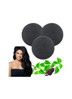 Black & Thick Hair Fallopia Multiflora Shampoo Bar,Hair Darkening Shampoo Bar,He Shou Wu Shampoo Soap,Promotes Hair Growth and Prevents Hair Loss (3 PCS)