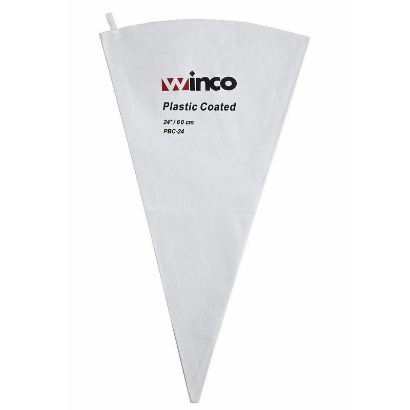 Winco Winco PBC24 Pastry Bag Cotton with Plastic Coating 24InchWhiteMedium 