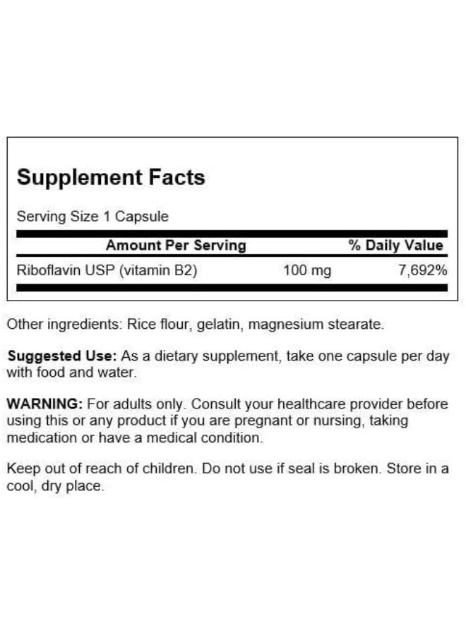 SWANSON مكمل ريبوفلافين فيتامين ب2 لعملية الأيض للطاقة - Image 2