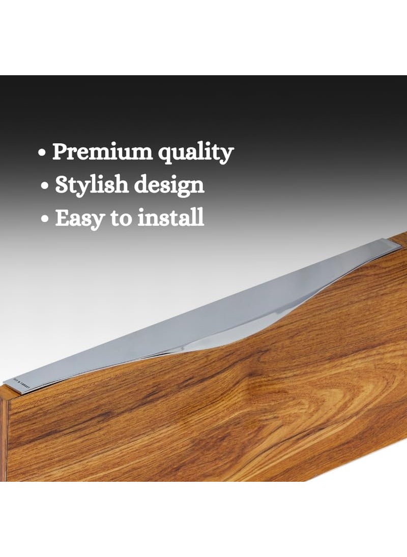 FIT N FORGET FIT N FORGET Round 22 inch Matt Finish Aluminum Profile Handle for KitchenWardrobe Kitchen HandleCabinet HandlePack of 1  - Image 3