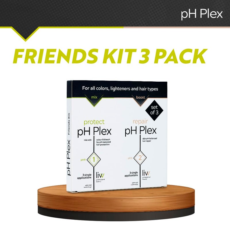 LIW pH Plex Steps 1&2 Protect & Repair Hair Care Treatment - Use with Home Hair Color & Bleach Products - Salon Quality Professional Results at Home - Friends Kit (3 Sachets of Steps 1 & 2) - Image 4