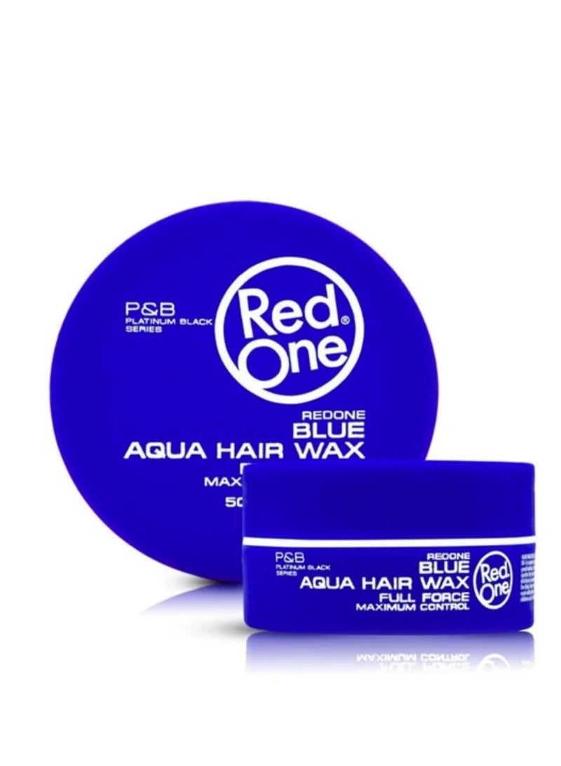 RED ONE BLUE AQUA HAIR WAX FULL FORCE 50 ML