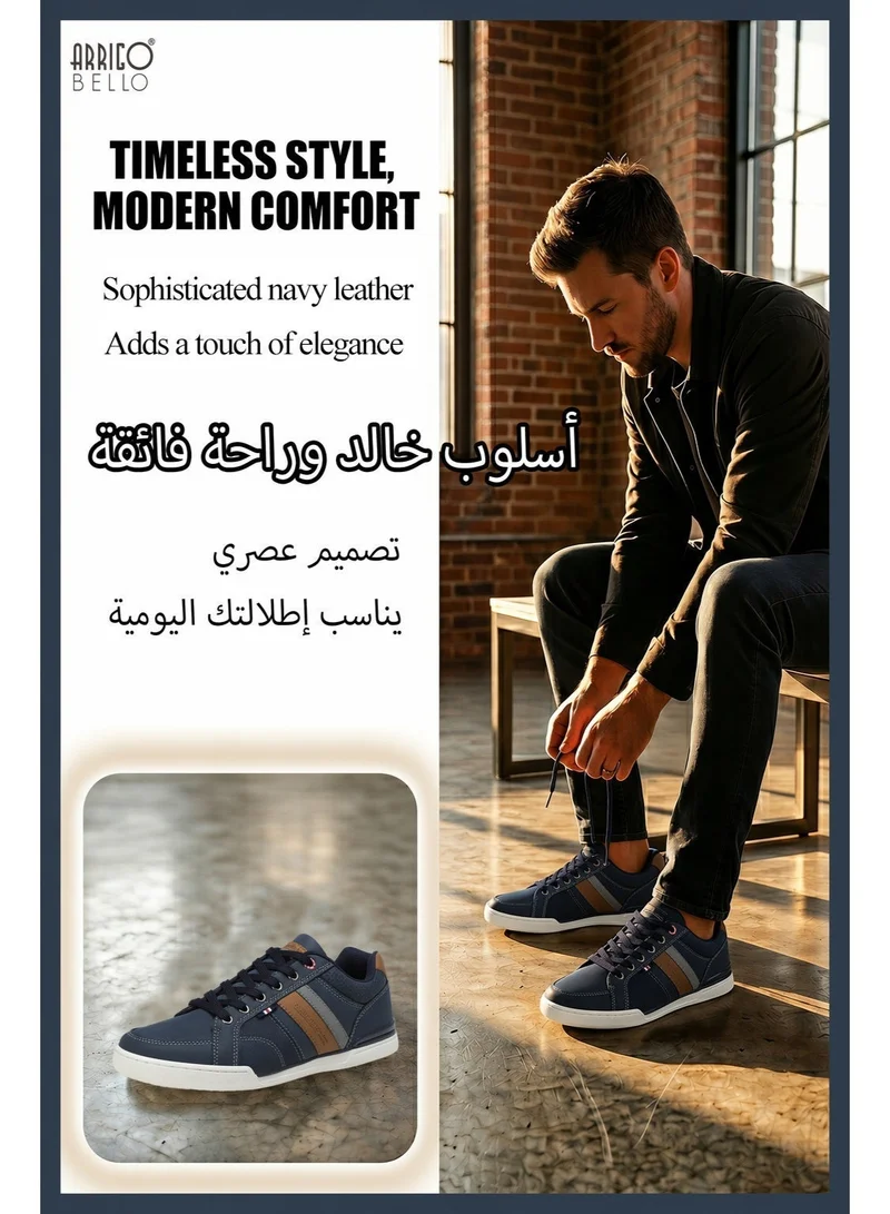 ARRIGO BELLO A1006-2 ARRIGO BELLO Men's Classic Lace-up Shoes Lightweight Color Block Sneakers for Everyday Wear for Men | Best Price UAE
