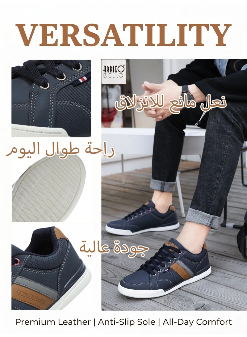 ARRIGO BELLO A1006-2 ARRIGO BELLO Men's Classic Lace-up Shoes Lightweight Color Block Sneakers for Everyday Wear for Men | Best Price UAE