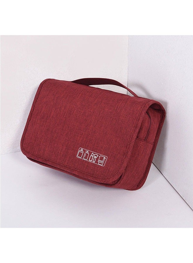 Travel Business Storage Bag For Men And Women On Business Trips Portable Large-Capacity Wash Bag Can Be Hung Dry And Wet Separation Wash Storage Bag Red - Image 2