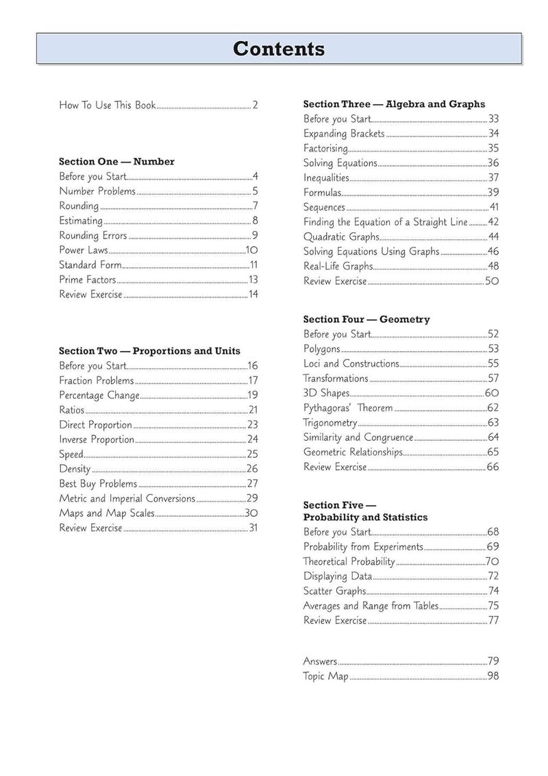كتاب العمل المستهدف في الرياضيات للصف التاسع KS3 (مع الإجابات) - Image 3