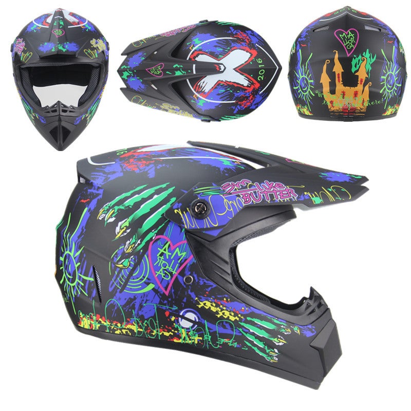 Exclusive For Version Of Personalized Beach Bike Riding Helmet Youth Mountain Bike Ghost Fire Full Helmet Dh Kart Helmet - Image 1