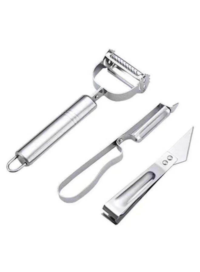 Set of 3 Vegetable Peeler and Fruits Suitable for Kitchen Easily Peel - Image 1
