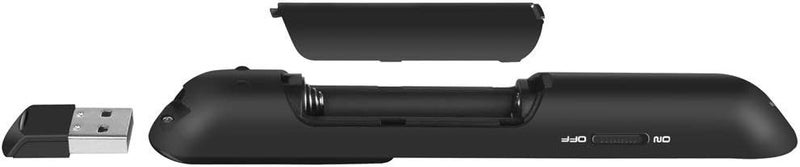 DinoFire Wireless Presenter, Hyperlink Volume Control Presentation Clicker RF 2.4GHz USB PowerPoint Clicker Presentation Remote Control Pointer Slide Advancer (Black) - Image 2