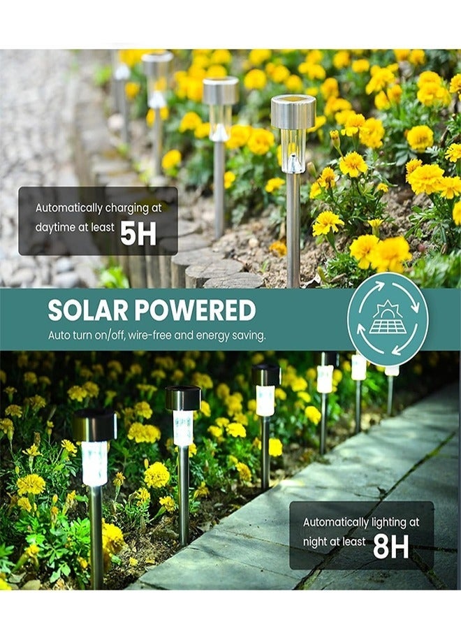 10 Pieces of Solar outdoor lights,LED plastic landscape lights, waterproof, 40mah, suitable for courtyards, parks, gardens, lawns, black - Image 4