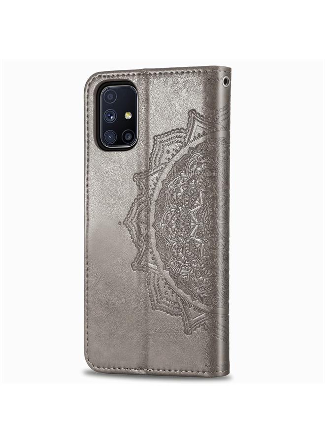 Zaboon Case For Galaxy M51 Mandala Flower Embossed Horizontal Flip Leather Case with Bracket / Card Slot / Wallet / Lanyard - Image 3