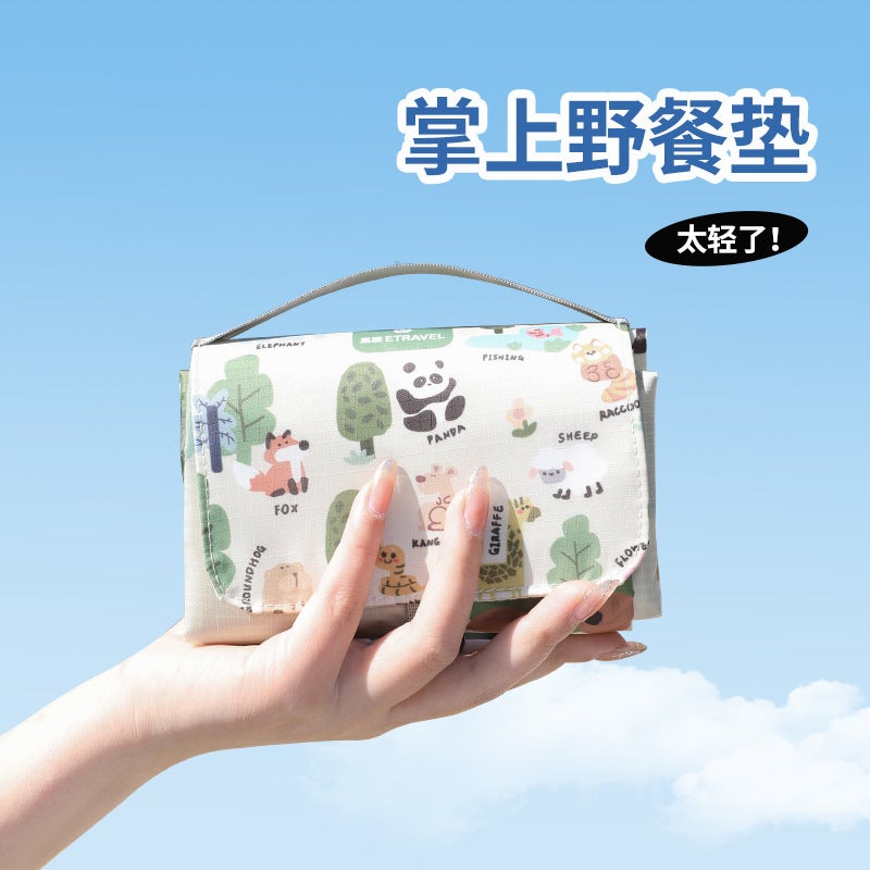Etravel Easy Travel Mini Picnic Mat Pocket Portable Lightweight Outdoor Camping Picnic Waterproof Moisture-Proof Mat - Image 2