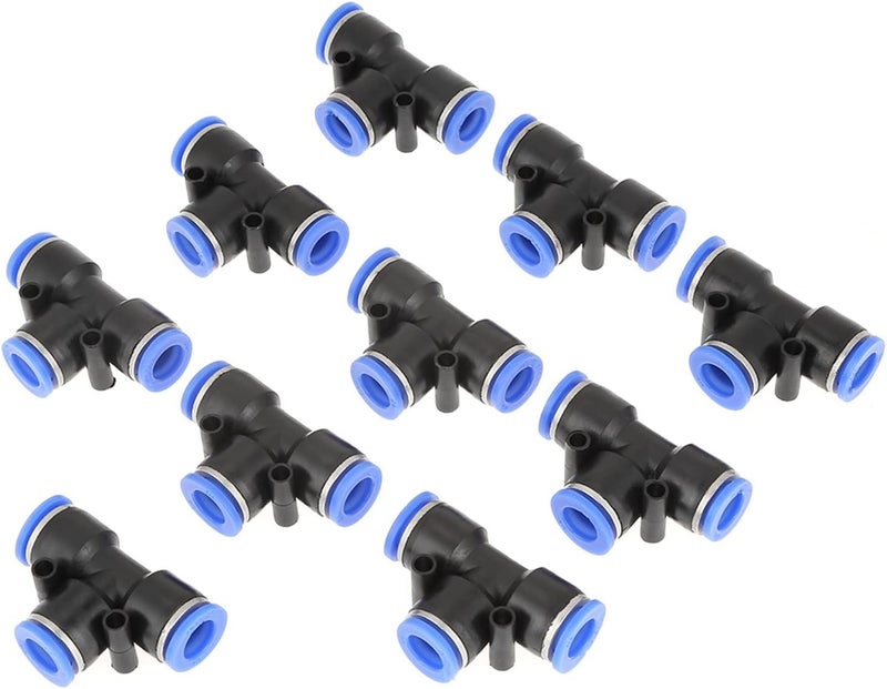 LiebeWH 10 Pcs Pneumatic Quick Connector, Pushin Design and High Pressure Air Line Fittings for 3/8 Inch 10mm Pneumatic Tools and Systems - Image 5