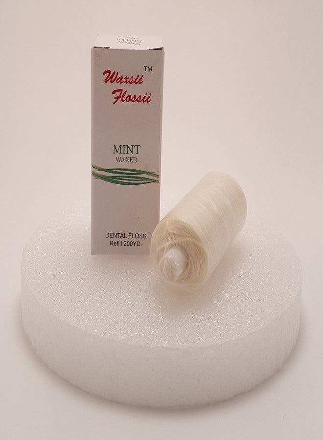Plasdent 2800 Professional Mint Flavored Waxed Dental Floss Refill 200 Yard Roll