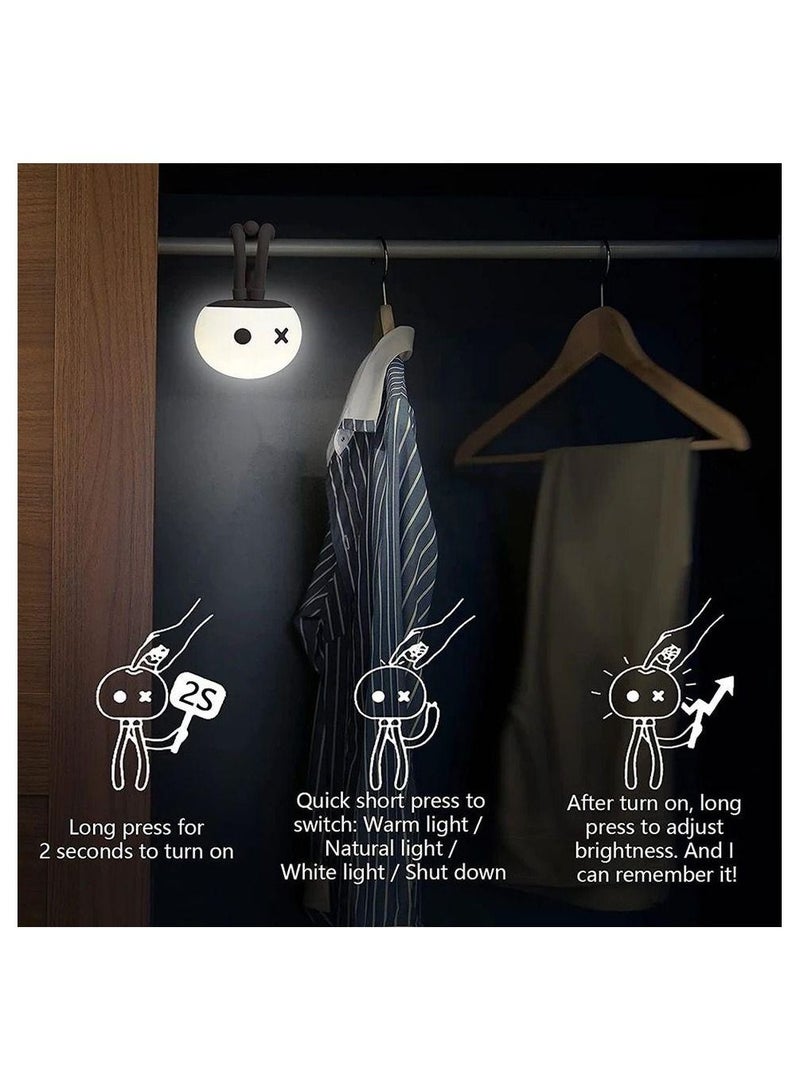 LED Night Lamp Creative Cute Jellyfish Light Baby Kid Bedroom Sleep Eye Care Atmosphere Silicone Night Light Touch Sensor Lights - Image 4