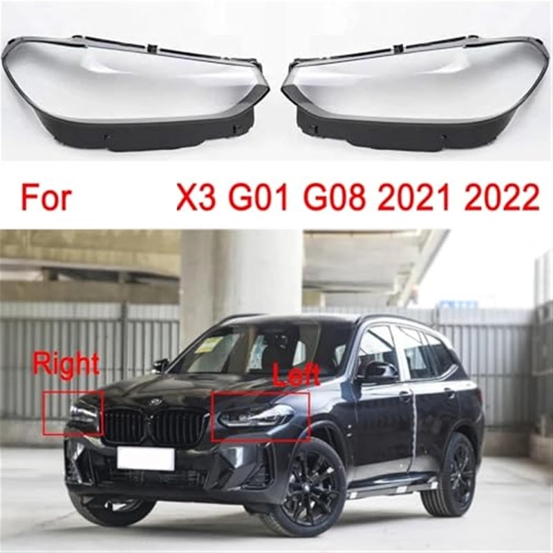 QASULER Car Front Headlight Cover for X3 G01 G08 - Image 2