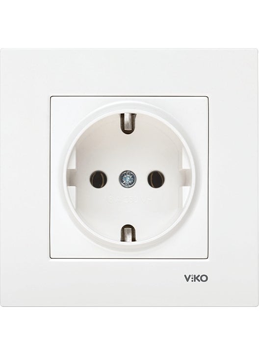 Viko - Karre Grounded Socket (Frame Included) - Image 1
