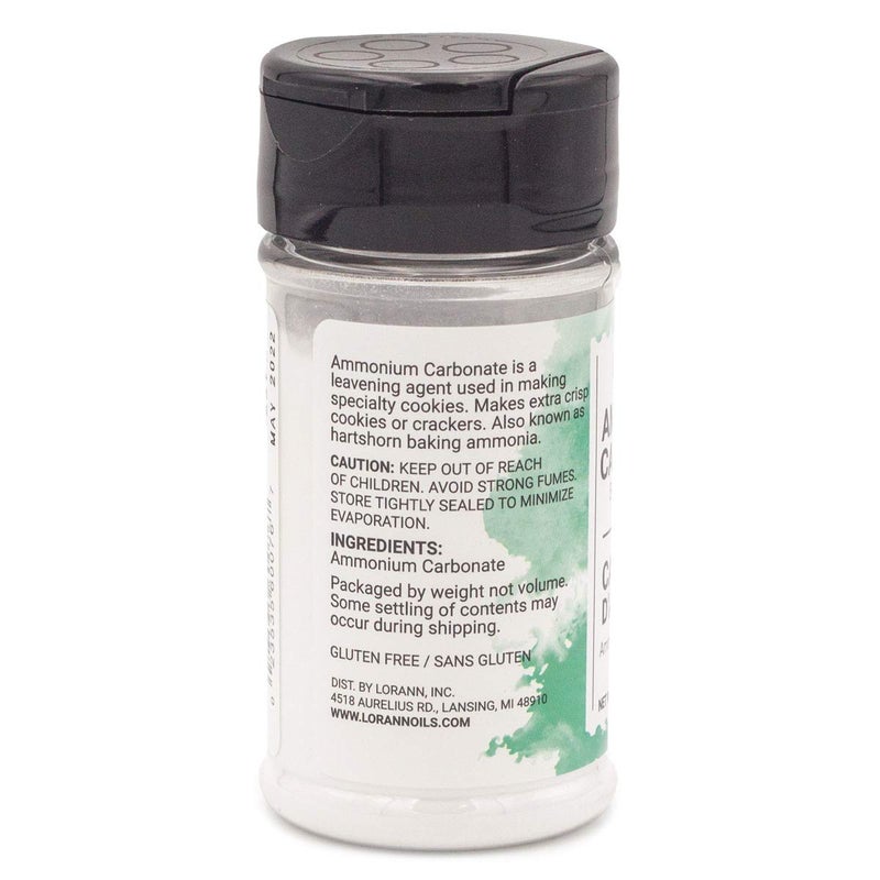 LorAnn Oils LorAnn Oils Baker's Ammonia (Ammonium Carbonate) - Ideal for Springerle & Thin, Crispy Cookies, Perfect with Wooden Cookie Molds, Hirschhornsalz Hartshorn Ammonium Carbonate For Baking - 2.7oz  - Image 2