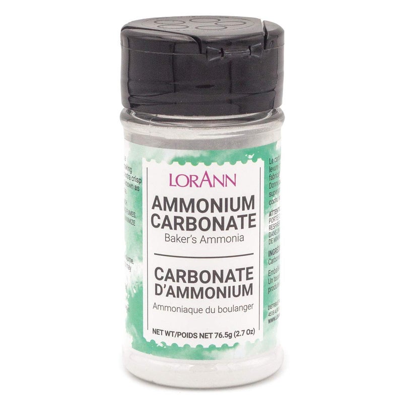 LorAnn Oils LorAnn Oils Baker's Ammonia (Ammonium Carbonate) - Ideal for Springerle & Thin, Crispy Cookies, Perfect with Wooden Cookie Molds, Hirschhornsalz Hartshorn Ammonium Carbonate For Baking - 2.7oz  - Image 1