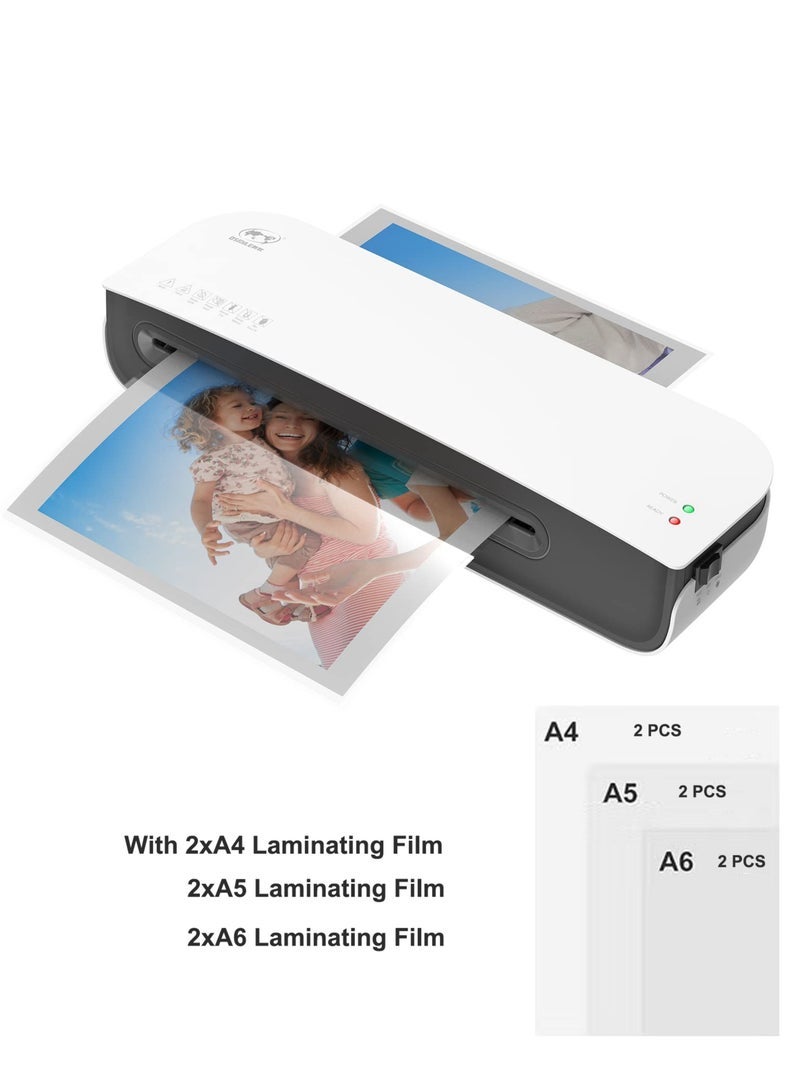 OSMILE SL289 Desktop Laminator Machine Set, A4 A5 A6 Size Hot And Cold Laminating Machine 2 Roller System 9 inches Max Width Suitabe for A4/A5/A6 Laminating Pouches for Home Office School Supplies - Image 1