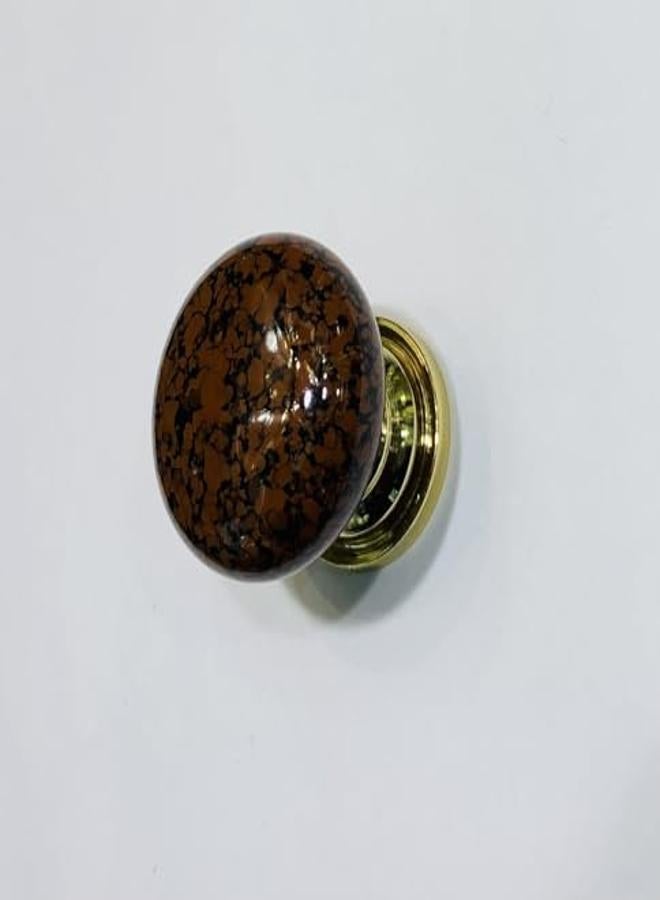 Kitchen And Cabinet Handle Button, Brown And Black Color, Brass, Granite Color, Brass Material, Made In Taiwan, Small Button - Image 3