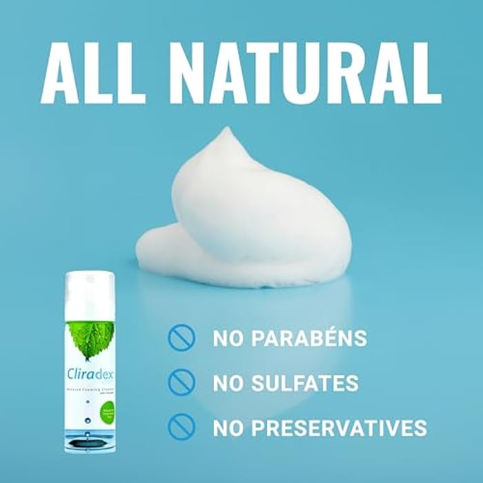 cliradex Foam - Gentle Eyelid Cleanser & Eyelash Conditioner | Daily Facial Cleanser & Safe Solution for Eyelid Hygiene - 1.5oz 4-Terpineol Formula - Image 5