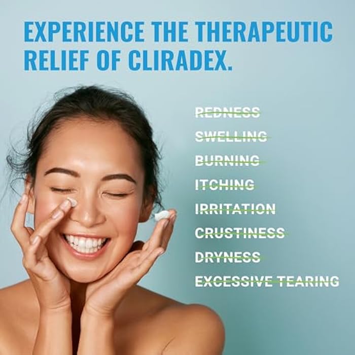 cliradex Foam - Gentle Eyelid Cleanser & Eyelash Conditioner | Daily Facial Cleanser & Safe Solution for Eyelid Hygiene - 1.5oz 4-Terpineol Formula - Image 3