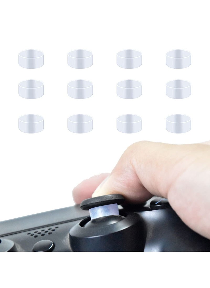 Y&D SYOSI 12 Pcs Joystick Protectors, Transparent Elastic Silicone Protective Ring Invisible Protection During Gaming for Steam Deck/Xbox/PS4/PS5 Game Controller  - Image 1