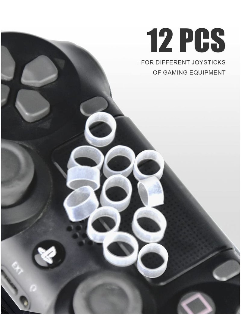 Y&D SYOSI 12 Pcs Joystick Protectors, Transparent Elastic Silicone Protective Ring Invisible Protection During Gaming for Steam Deck/Xbox/PS4/PS5 Game Controller  - Image 5