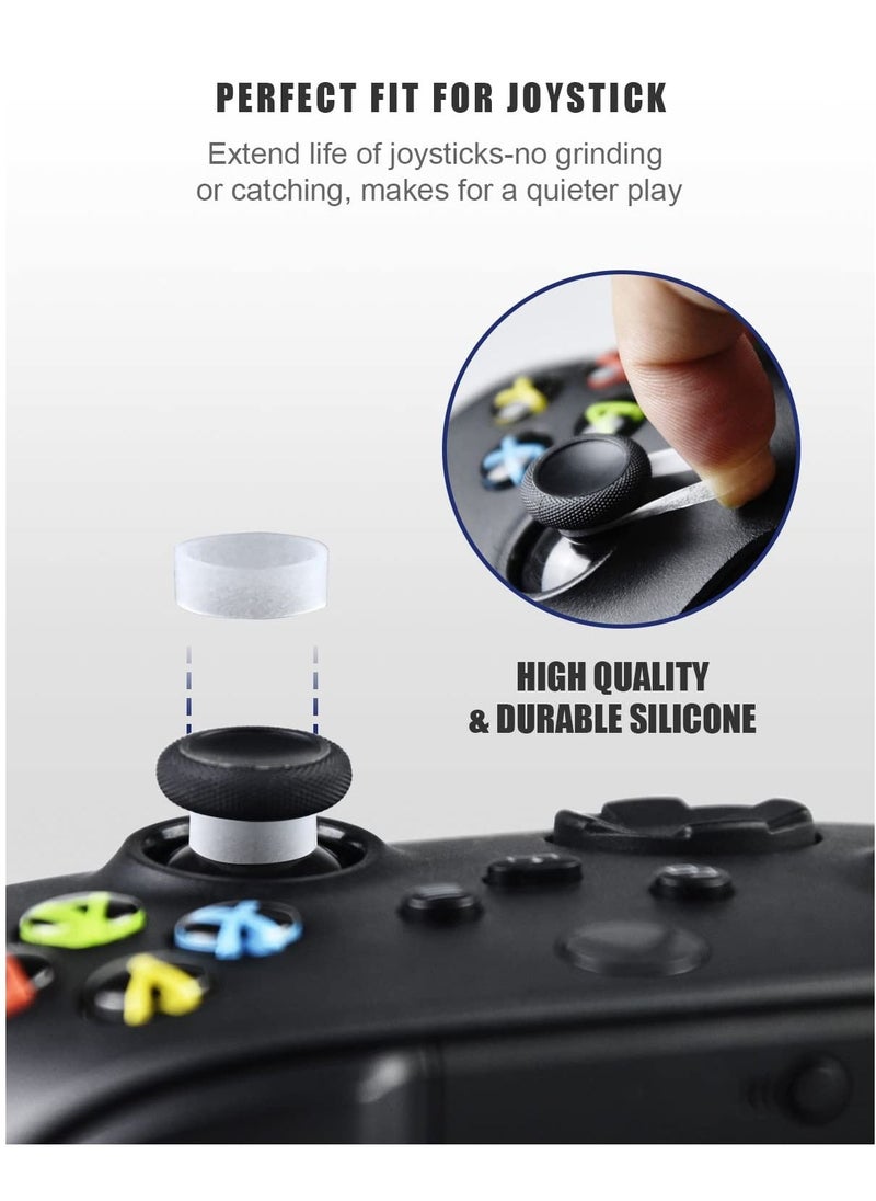 Y&D SYOSI 12 Pcs Joystick Protectors, Transparent Elastic Silicone Protective Ring Invisible Protection During Gaming for Steam Deck/Xbox/PS4/PS5 Game Controller  - Image 2