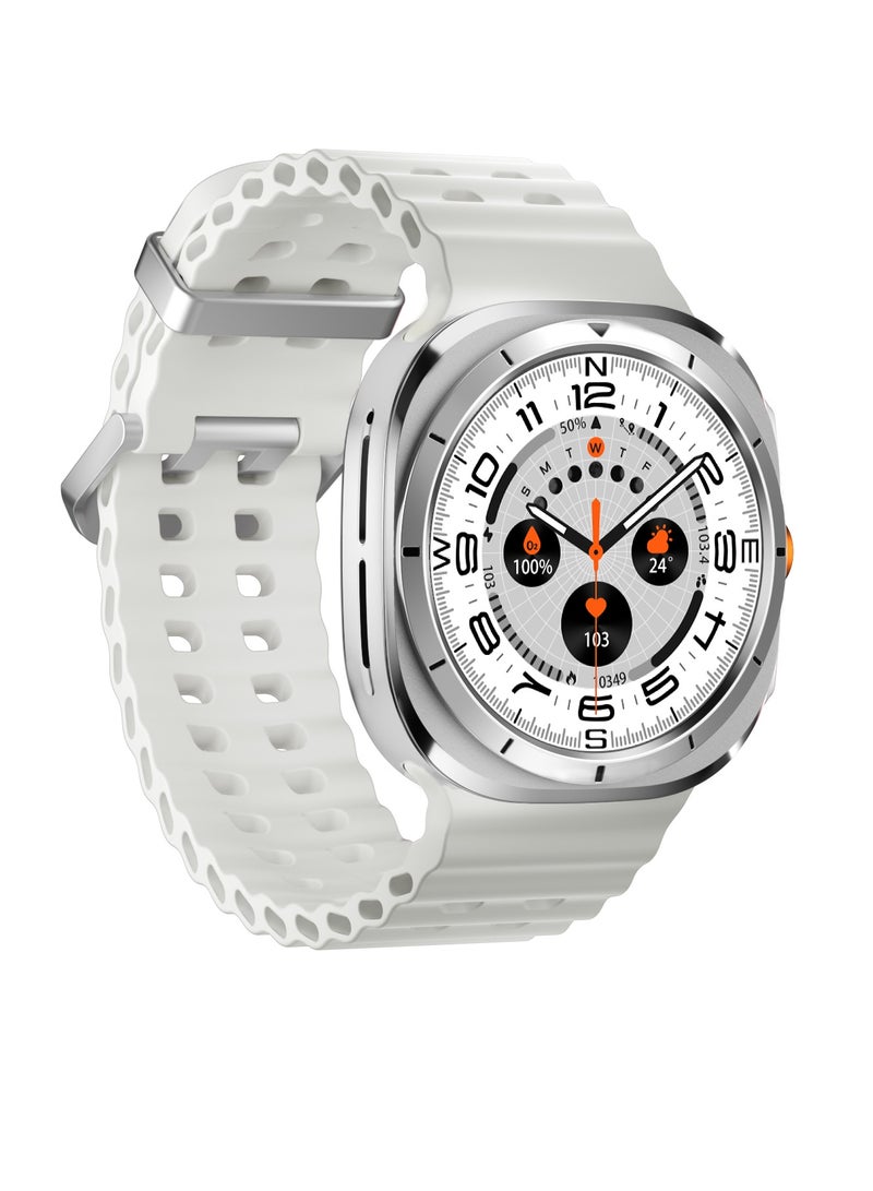 AROAQ W7 AI Smart Watch Ultra, Rugged Design IP68 Waterproof Blood Oxygen Monitoring Watch, Amoled Screen Display Sleep Monitoring Fitness Watch With 100 Plus Exercise Modes, (White) - Image 1