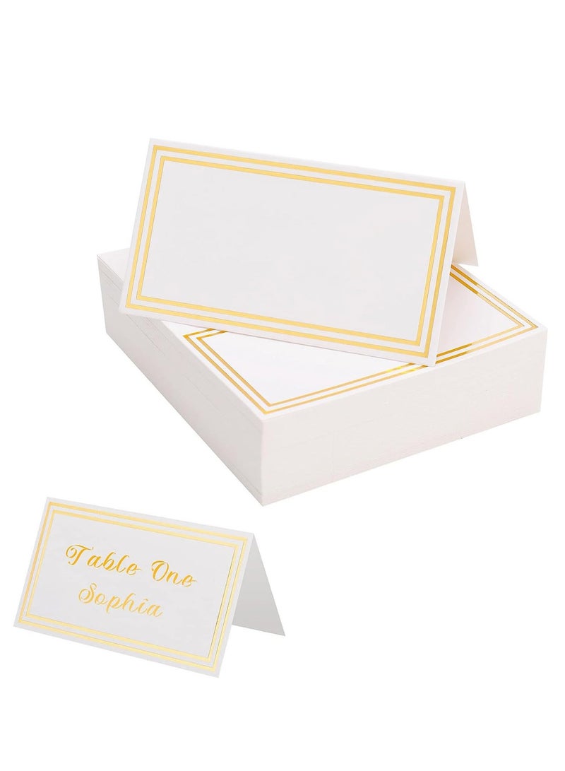 بطاقات مكان لبطاقات اسم مكان الطاولة، بطاقات اسم طاولة فارغة، مكان طاولة بطاقة مقعد، بطاقات اسم زفاف خيمة لإعداد الطاولة وحفلات الزفاف والأحداث وحفلات عشاء عيد الميلاد - Image 1