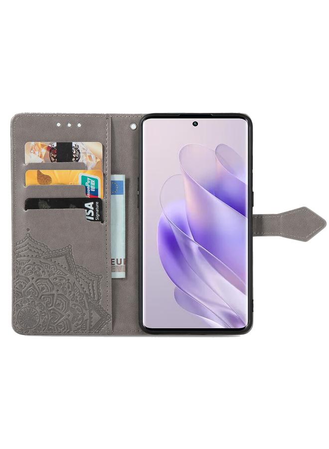 S-TOP Case For Infinix Zero 30 4G Mandala Flower Embossed Leather Phone Case - Image 3