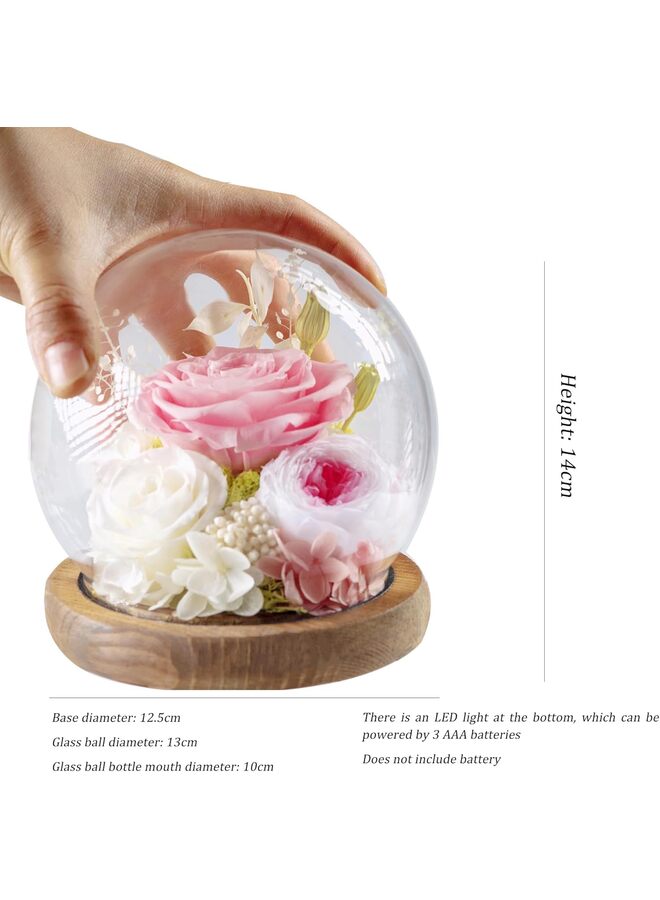 Valley of Rain & Forest Long-Lasting Real Flowers, Unique Floral Gift for You to Send Love for All Occasions, for Indoor Decoration (Champagne Rose, Yellow Rose) - Image 2