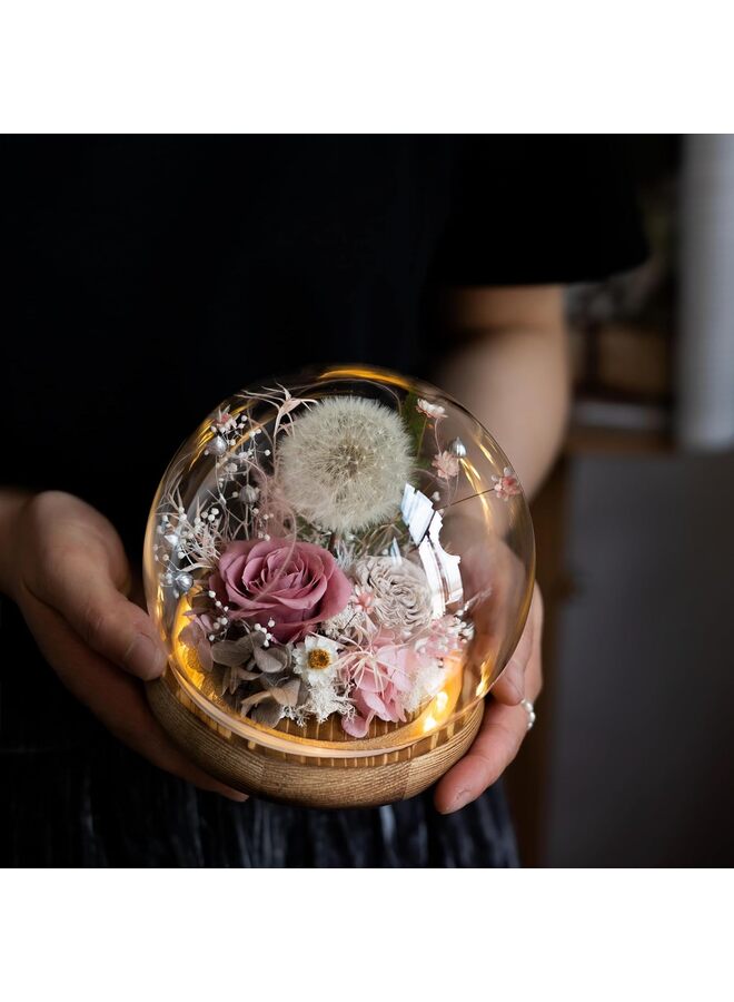 Valley of Rain & Forest Long-Lasting Real Flowers, Unique Floral Gift for You to Send Love for All Occasions, for Indoor Decoration (Champagne Rose, Yellow Rose) - Image 1