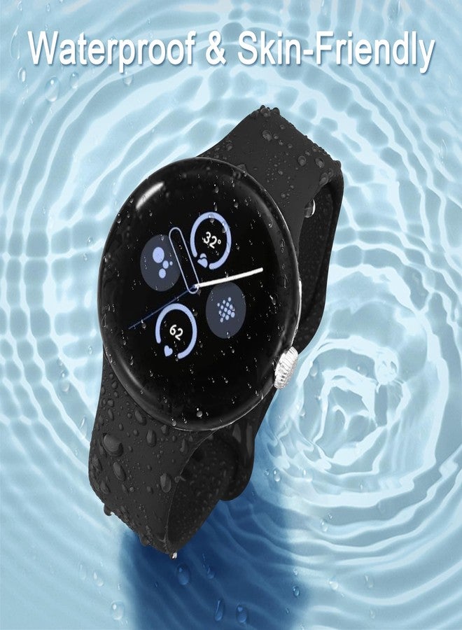 توبفيت مجموعة من 3 أحزمة Tobfit متوافقة مع ساعة Google Pixel Watch 3 مقاس 41 مم / 2/1، حزام رياضي بديل من السيليكون للنساء والرجال - Image 2