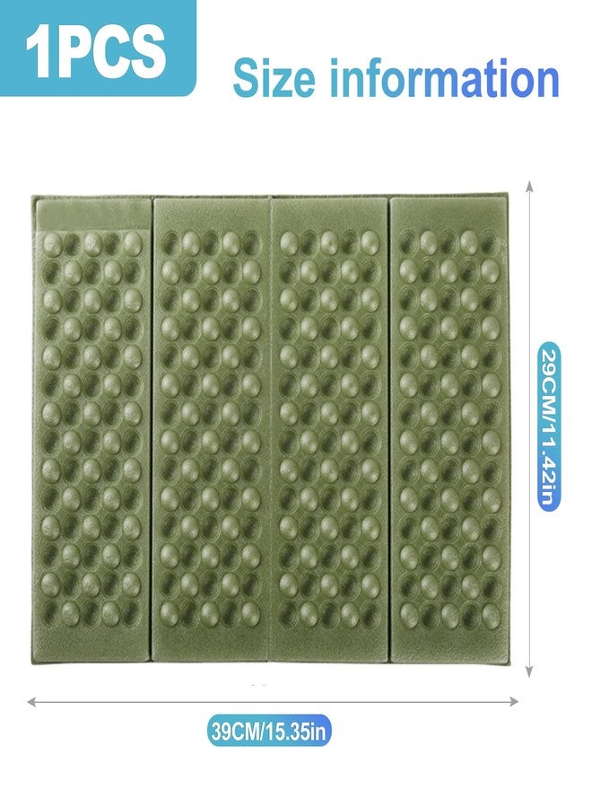 CoguZed Ultralight Foam Sit Pad Folding Hiking Seat Pad Portable Waterproof Camping Sitting Compact Backpacking Cushion for Adults and Outdoor Travel Green - Image 1