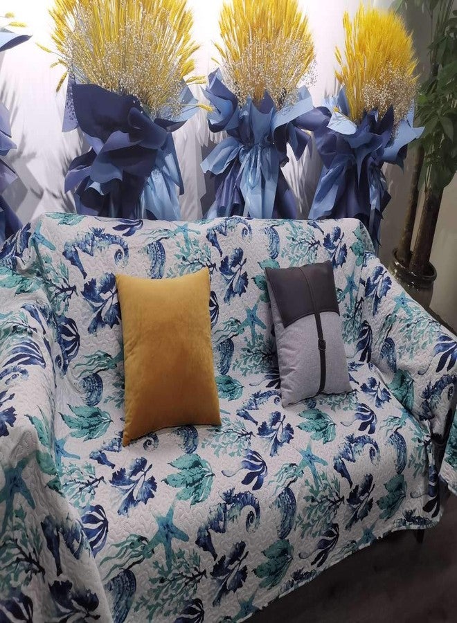 جيسي هوم طقم غطاء سرير مزدوج قابل للعكس من مجموعة كوستال هوم، يتضمن لحافًا وأغطية وسائد - ناعم وخفيف الوزن، بنقشة المحيط الاستوائي - Image 5