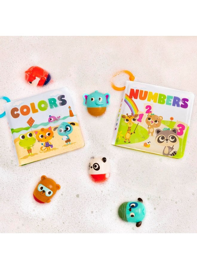 B. toys - Baby Bath Book - Educational Book for Babies - Book About Numbers - Waterproof Bathtub Toys - 6 Months + - Tub Time Books - Numbers - Image 2