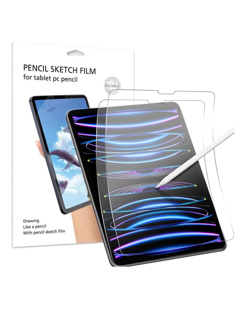 Generic - 2Packs Paper Structure Tablet Screen Protector Compatible with Huawei MatePad Pro 12.2 (2024) 12.2" Transparent Matte Hydrogel Film, Ultra Thin, Anti-Fingerprint, Anti-Reflection - Image 1
