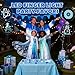Sauyoza 36 Pack Frozen Party Favors LED Finger Lights for Girls Ice Princess Snow Theme Goodie Bag Stuffers Classroom Treasure Box Prizes Glow in the Dark Winter Party Supplies - Image 4