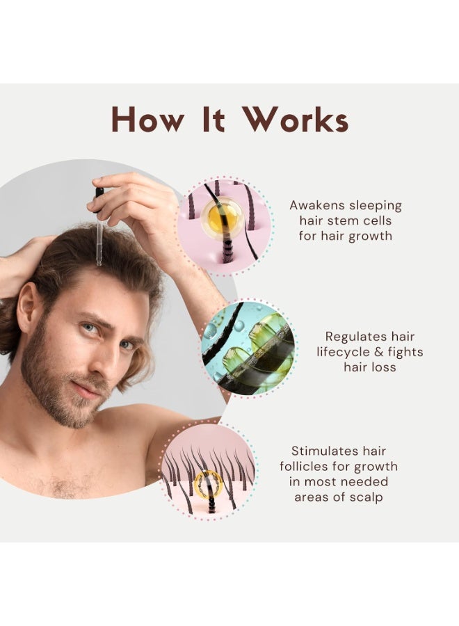COCO CRUSH Ayurvedic Hair Growth Serum | Stops Hair Loss & Promotes Natural Hair Growth | 100% Natural for Conditioning, Nourishment, Shine & Volume (15 ml) - Image 3