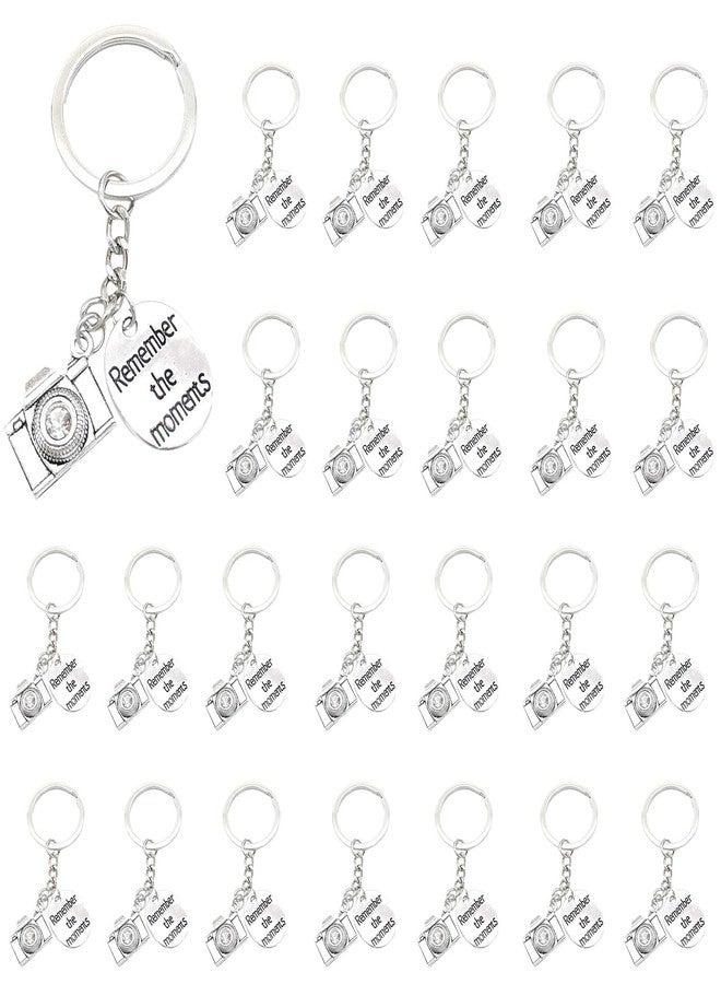 iMagitek 25 Pack Camera Keychains Photographer Keychain for Camera Lovers Remember the Moments Inspirational Gift for Photographers Photo Lovers Photo Club Gift - Image 1