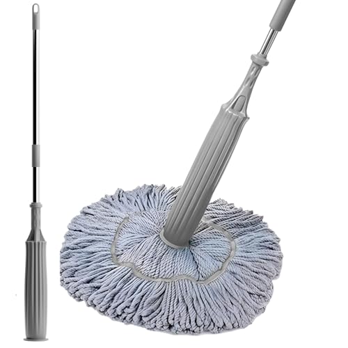 Lifelong Self-Wringing Mop with Microfiber Strands for Cleaning Floor | Moppers for Floor Cleaning | Mopping Stick | Twist Mop with Self-Squeezer for Home | Ideal for All Type of Floors (LLETM09) - Image 1