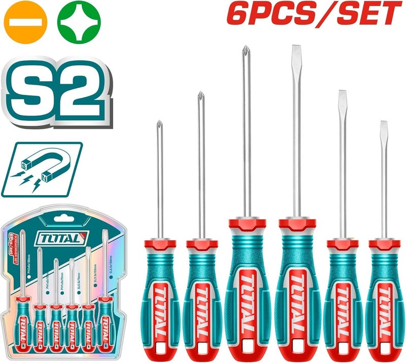 TOTAL 6-Piece Screwdriver Set TKSDS0626 - Image 2
