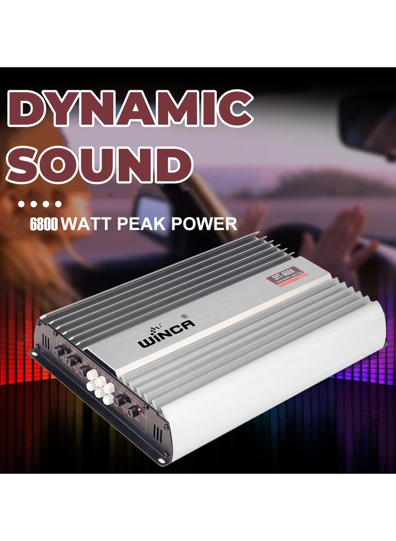 WINCA 6800W 12V 4 Channel Car Amplifier Stereo Power Amp Audio 4CH Bass Sub Woofer - Image 3