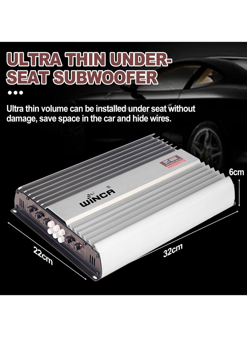 WINCA 6800W 12V 4 Channel Car Amplifier Stereo Power Amp Audio 4CH Bass Sub Woofer - Image 4