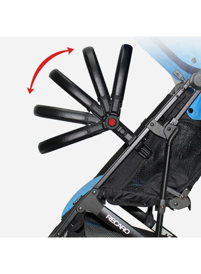 ROMIRUS Universal Baby Stroller Bumper Bar, Armrest Handle Crossbar, Black PU Leather - Image 5