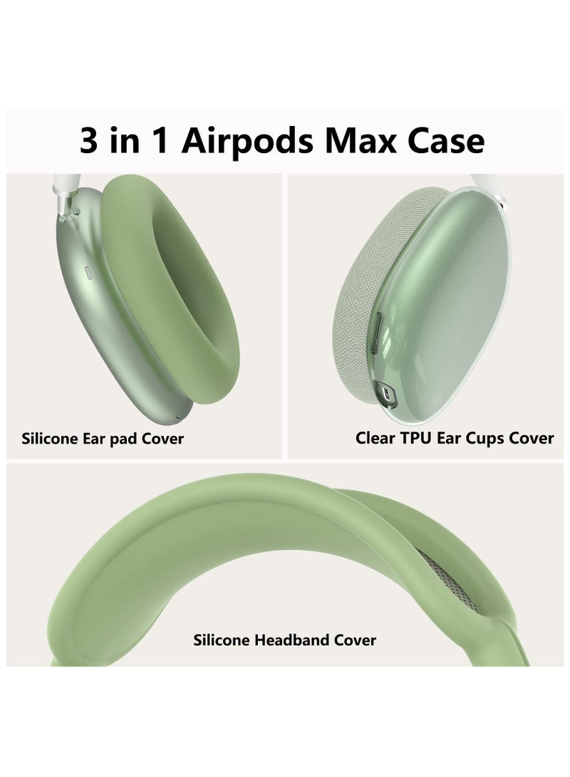 Anmi Silicone Headphone Case ,Pertain For AirPods Max Headphones, Anti Scratch，Sweat Proof,3 in 1 Ear Pad Covers/Ear Cups Cover/Headband Cover  - Image 4